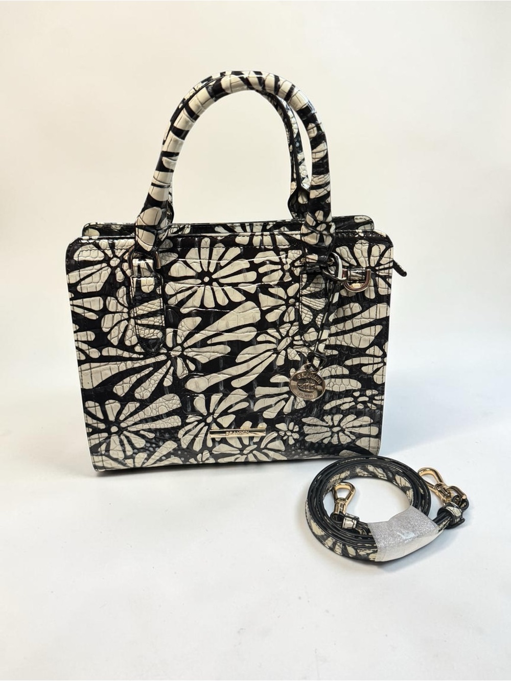 The Brahmin Cami Satchel NWT Full Inclusion.